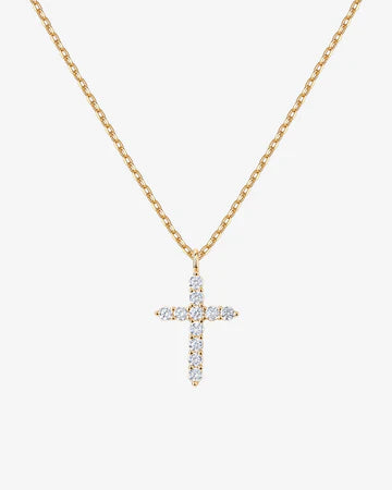 Cubic Zirconia Cross Necklace