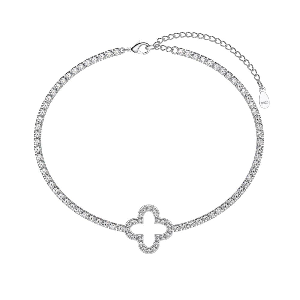 Open Floral Diamond Bracelet